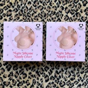 Matte silicone nipple covers - 2 pair in coffee (NIB)